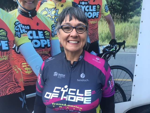 Lorraine Petkau is riding in the 2-week long 2018 Cycle of Hope through Oregon.