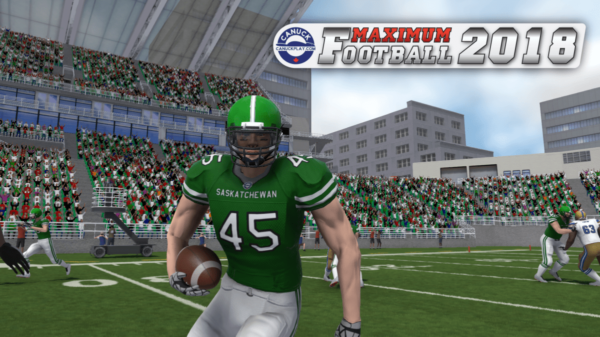 A screen shot from Maximum Football, a game developed by Peterborough-based Canuck Play.