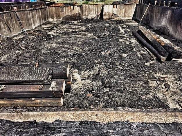 Burned remains of McDougall Memorial United Church