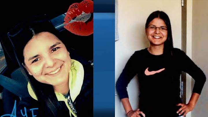 RCMP are trying to locate Ashley Dawn Morin (left and right) who was last seen in North Battleford on July 10.