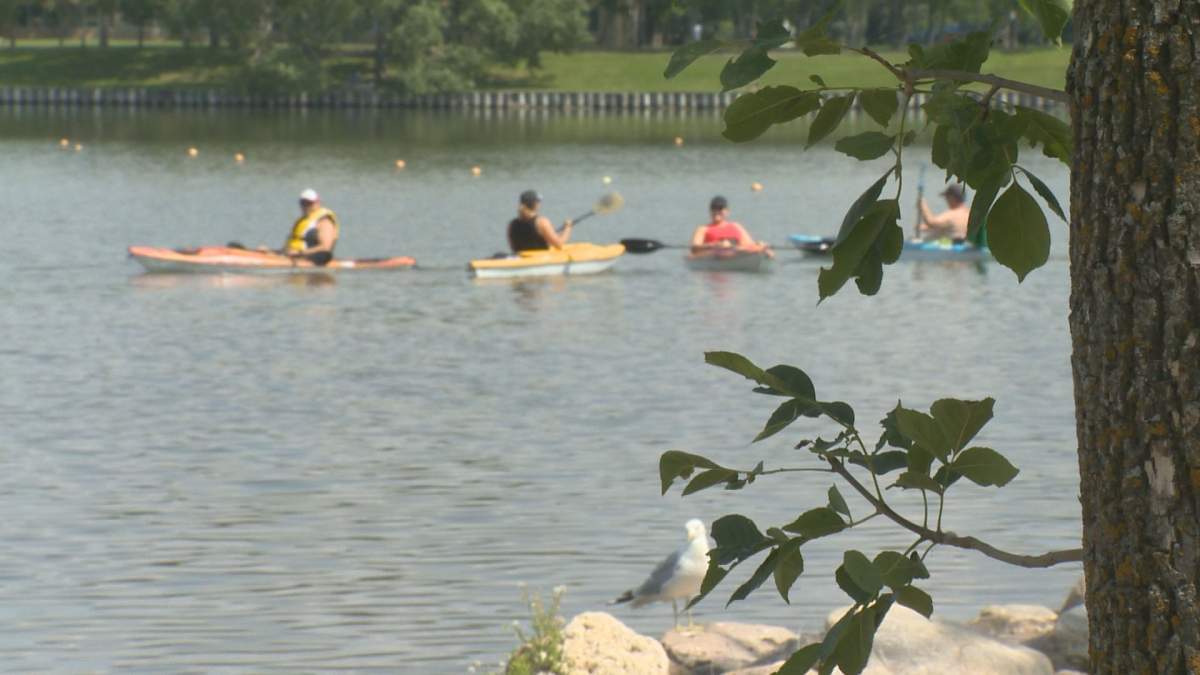Paddlers in a undated file photo of Regina's Wascana Park.