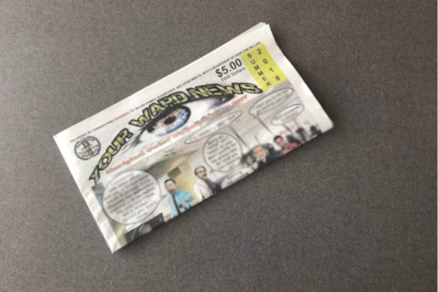 This paper arrived in mailboxes in downtown Kitchener on Wednesday morning.