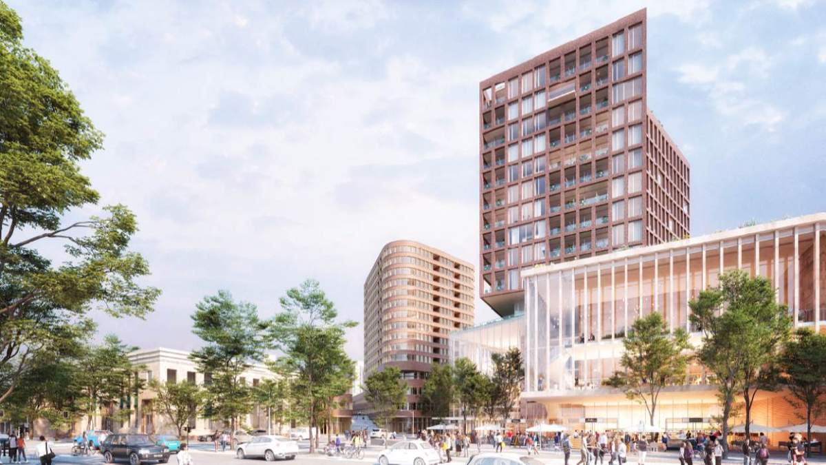 Preliminary artist rendering of what Guelph's Baker District redevelopment could look like once developed.