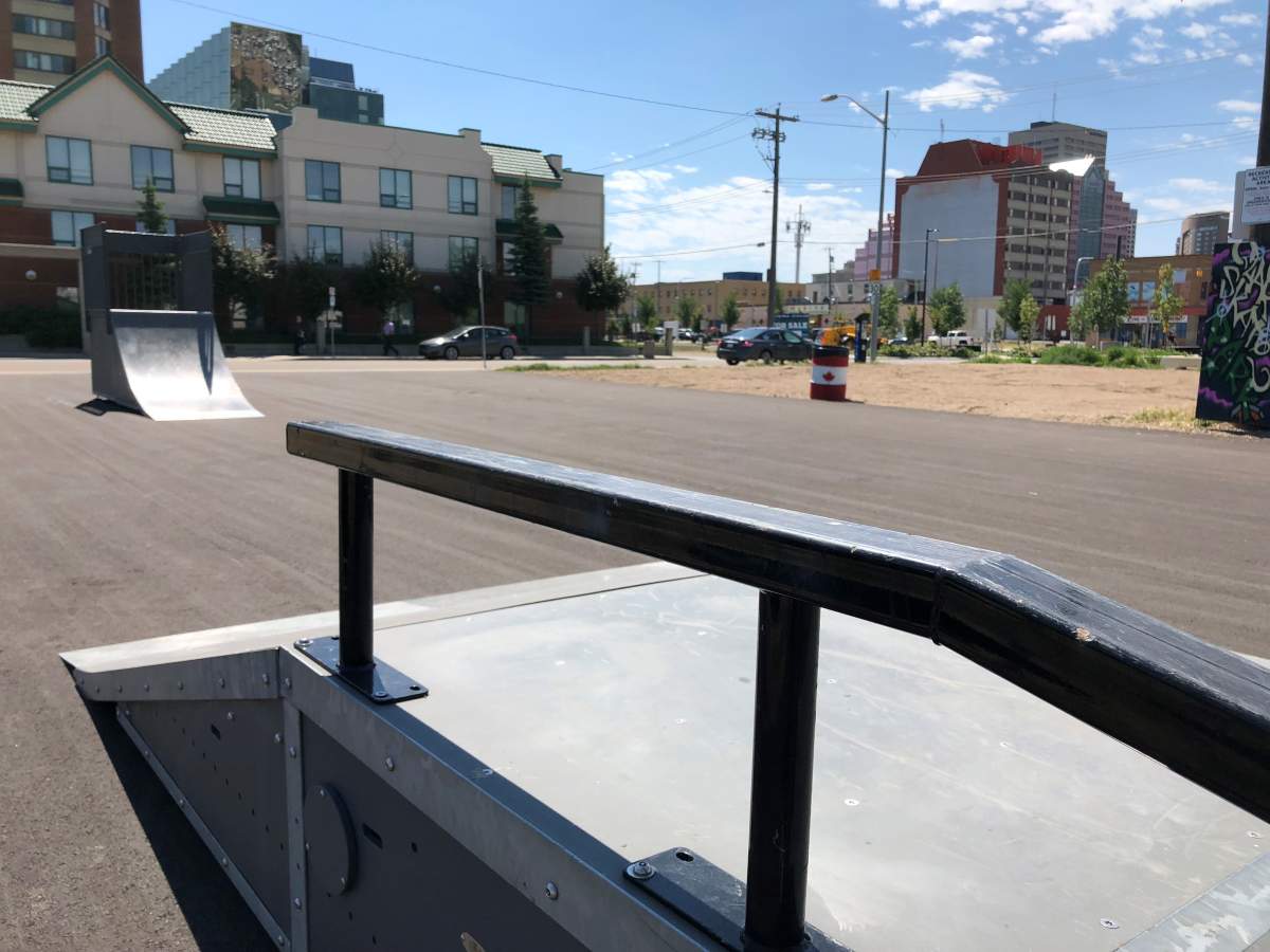 The Quarters Skatepark in downtown Edmonton.