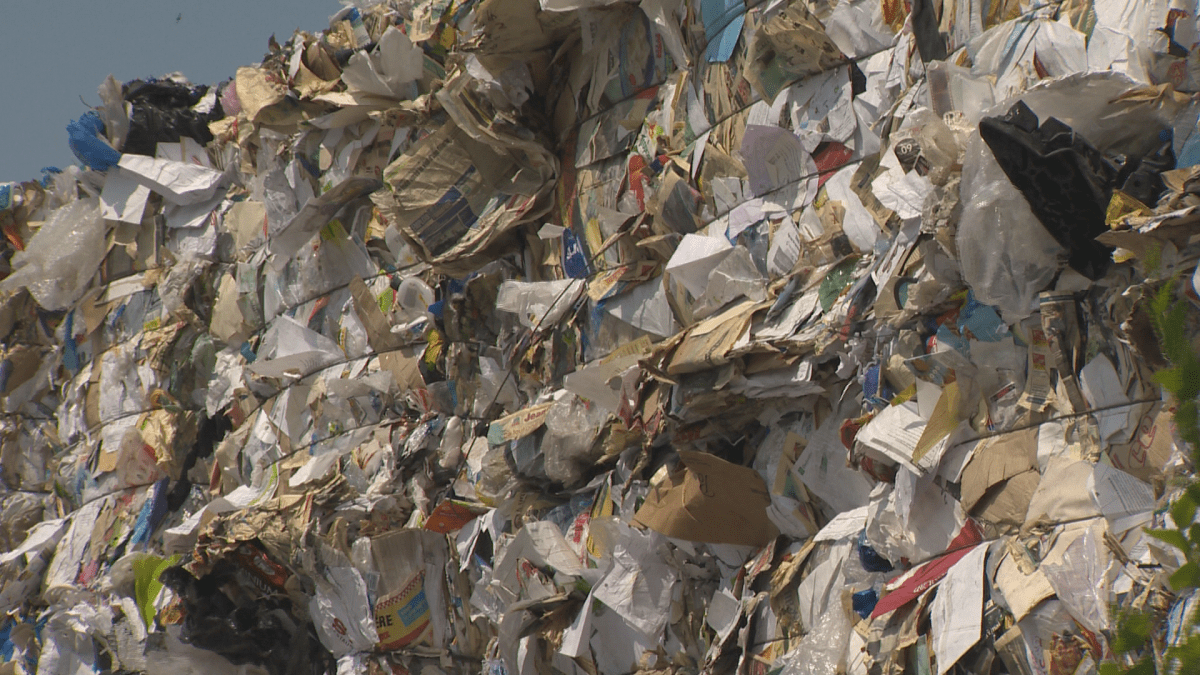 The recycling has been piling up in the CDN-NDG borough for weeks.