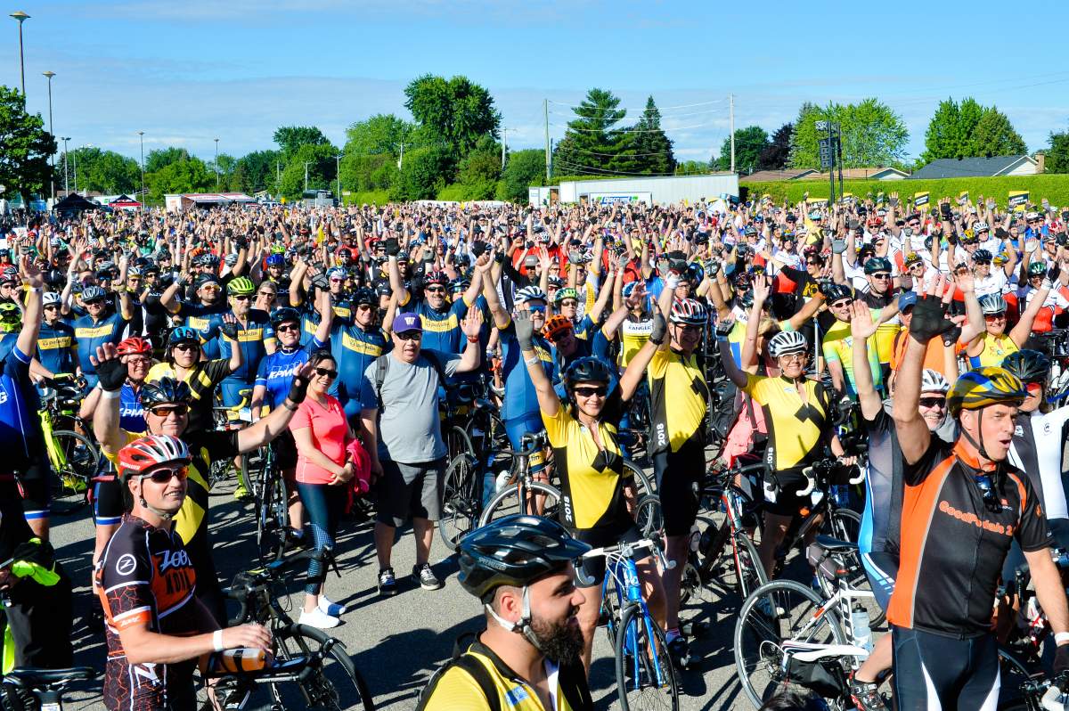 1308 participants joined the 2018 Quebec edition of The Enbridge Ride to Conquer Cancer. Saturday, July 7, 2018.