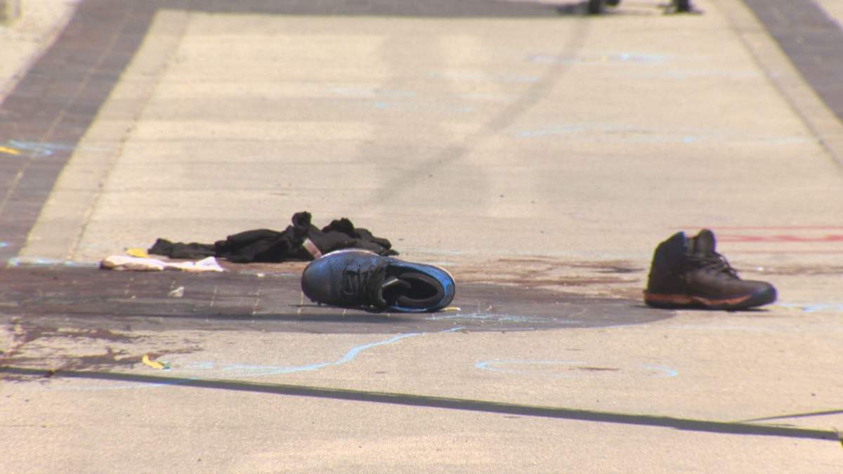 Police have arrested a man after three men were stabbed early Saturday morning.