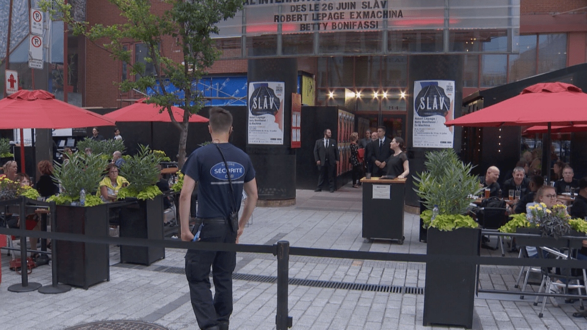 The Montreal International Jazz Festival announced that SLĀV was pulled from its bill from both security concerns and after actress Betty Bonifassi was injured. File photo.
