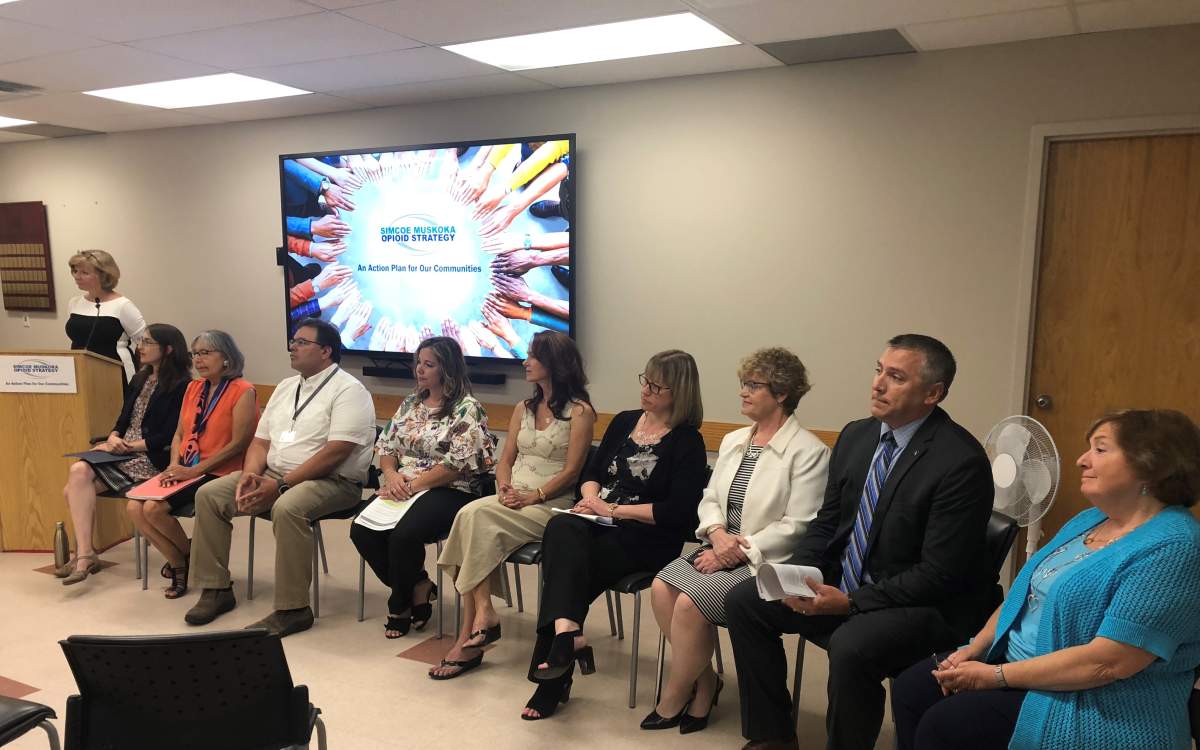 Members of the Simcoe Muskoka Opioid Strategy steering committee.