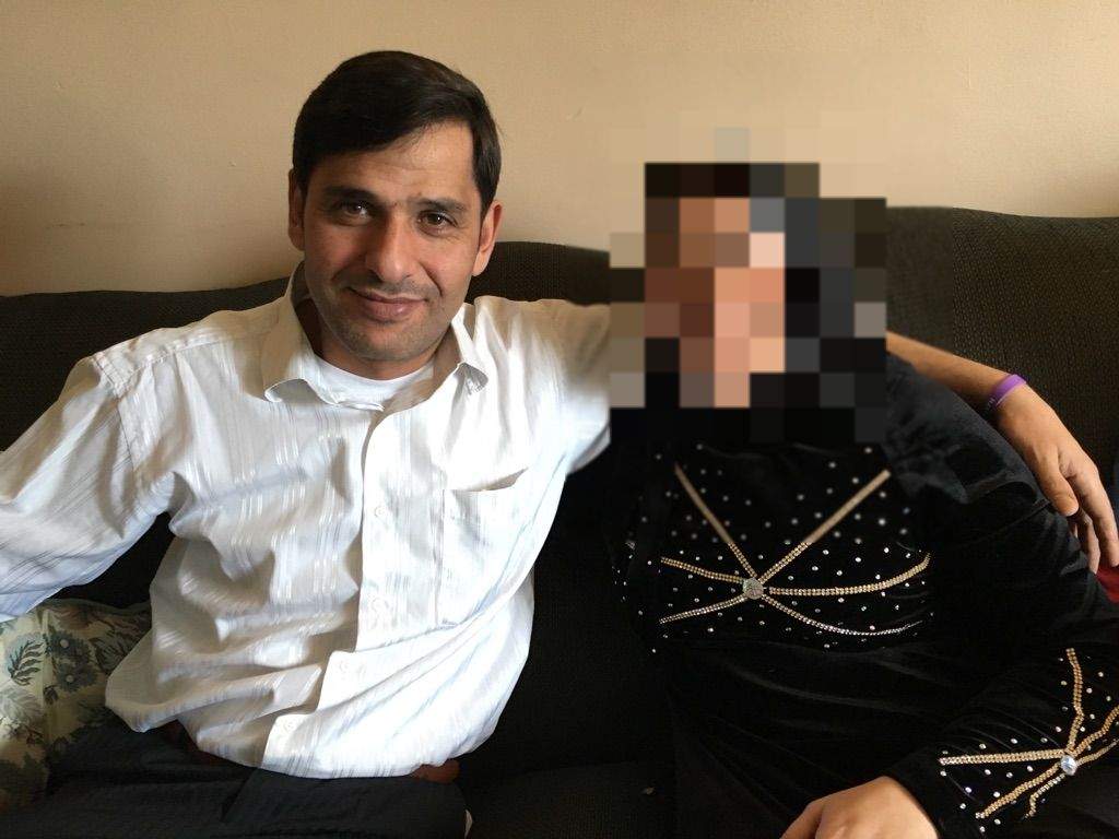 Soleiman Hajj Soleiman, left, pictured with his wife.