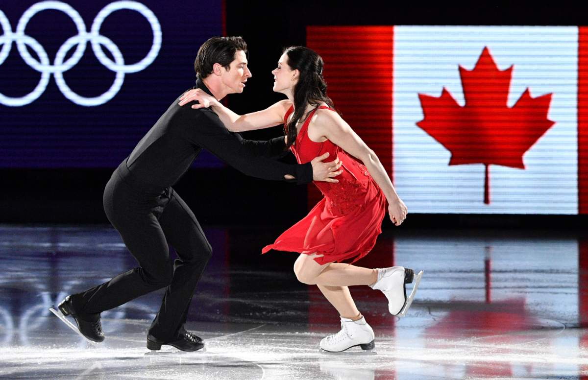 Canada's Tessa Virtue and Scott Moir perform during the Pyeongchang 2018 Winter Olympic Games on February 25, 2018.