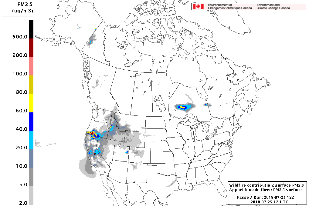 A 48-hour wildfire smoke model.