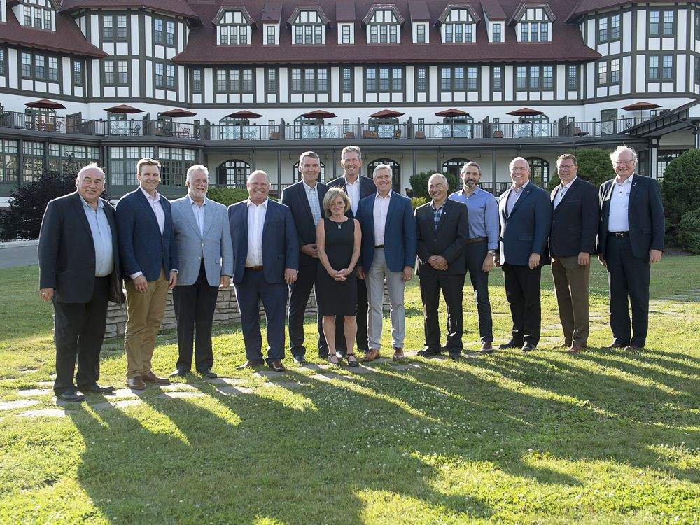 Canada's premiers in attendance at the last First Ministers' Meeting in St. Andrews, N.B., on Wednesday, July 18, 2018.