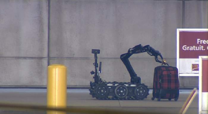 Traffic to ground level at Terminal 1 at Toronto Pearson Airport is being diverted due to a suspicious package investigation.