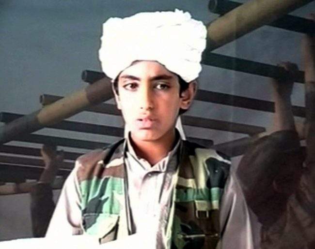 Hamza Bin Laden seen as a child in an undated Al-Qaeda video.