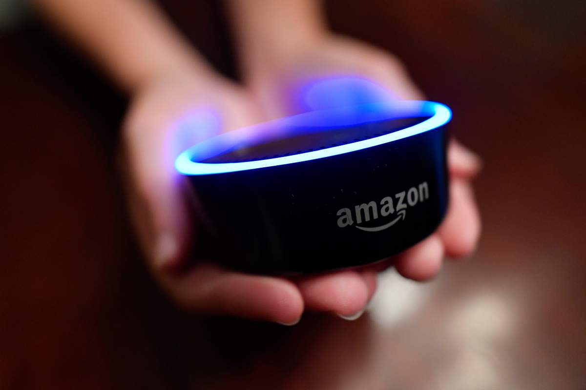 FILE -- Amazon Echo Dot.