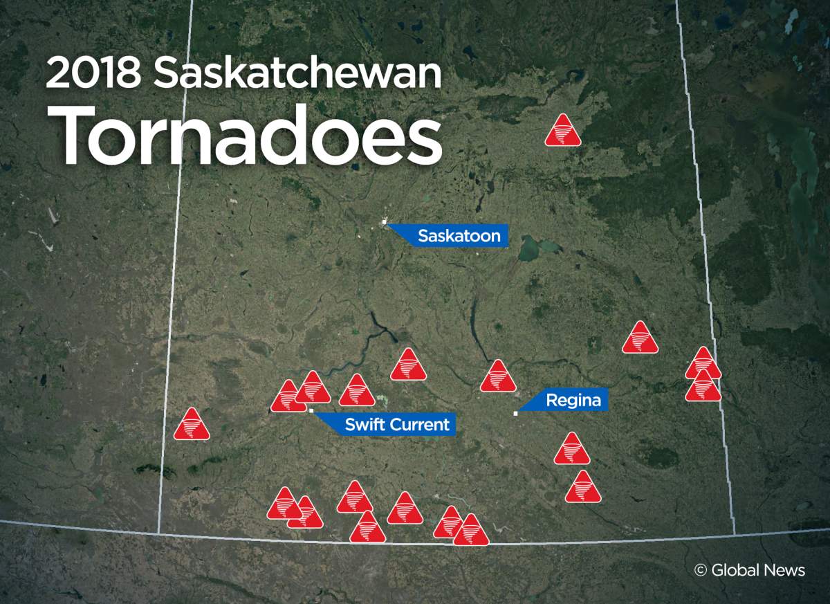 Sask. records second highest tornado count in over a decade - image