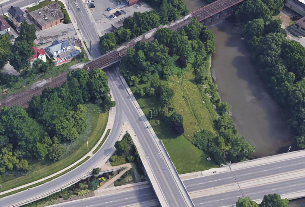 The area where police say MacPherson's body was located.
