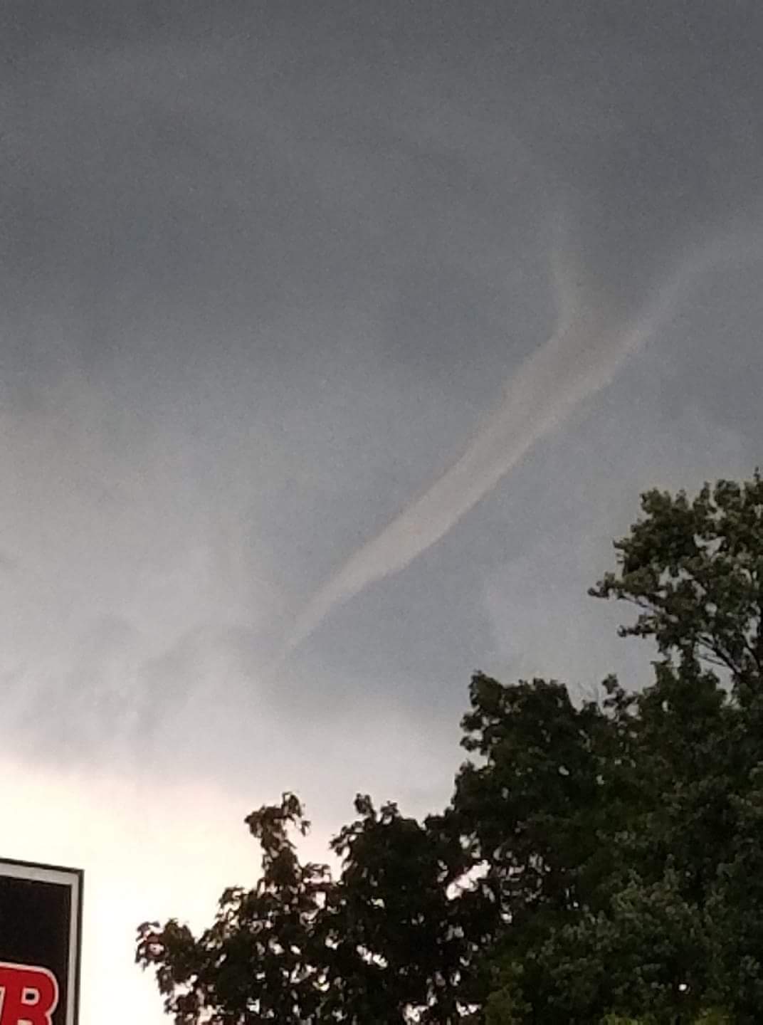 An 980 CFPL listener shared this photo of what appears to be a funnel cloud in Dutton on August 6, 2018.