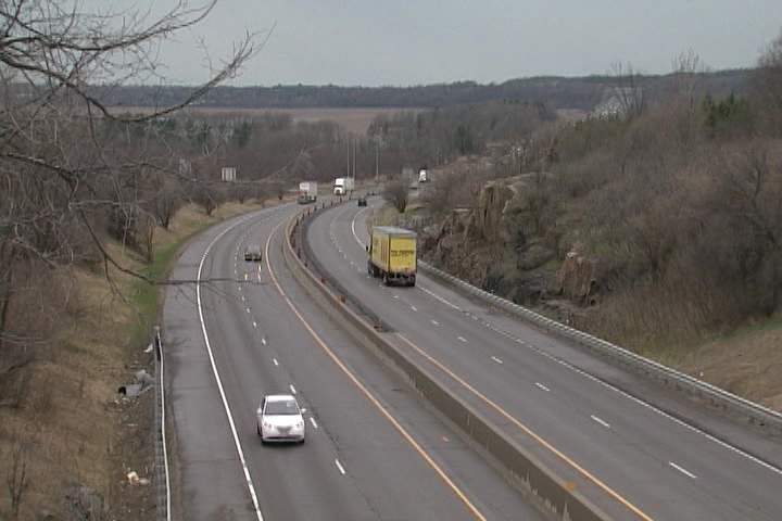 Traffic on eastbound highway 401 is not affected.  .