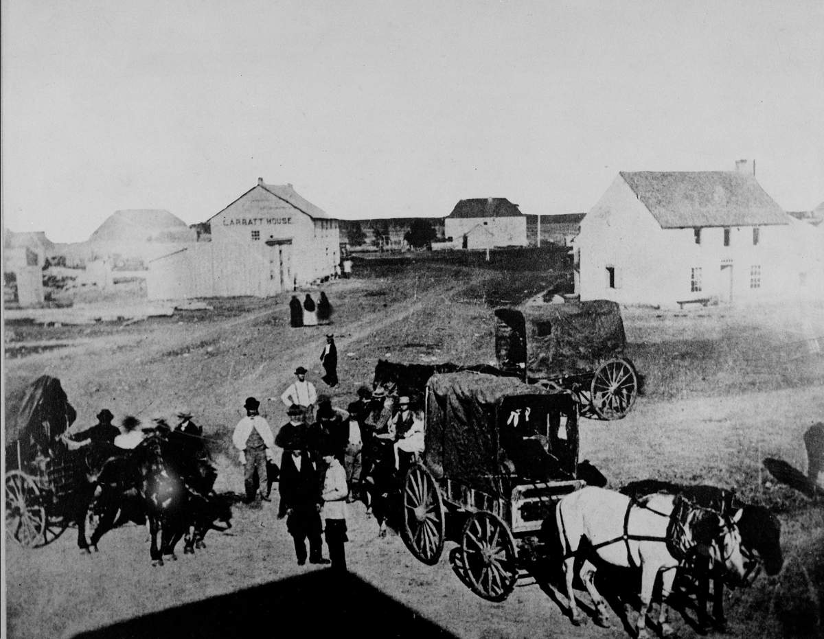 Portage and Main in 1872.