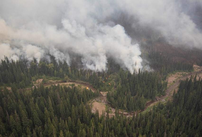 The Boundary Wildfire on Aug. 25, 2018.