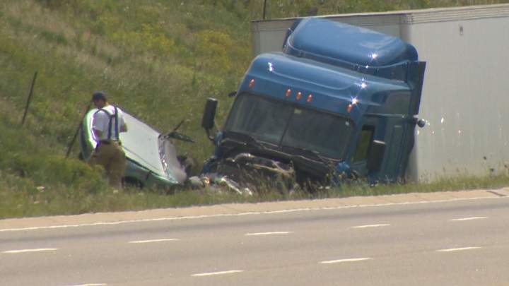 A six-year-old girl has died after a crash in Caledon, Ont. on Monday.