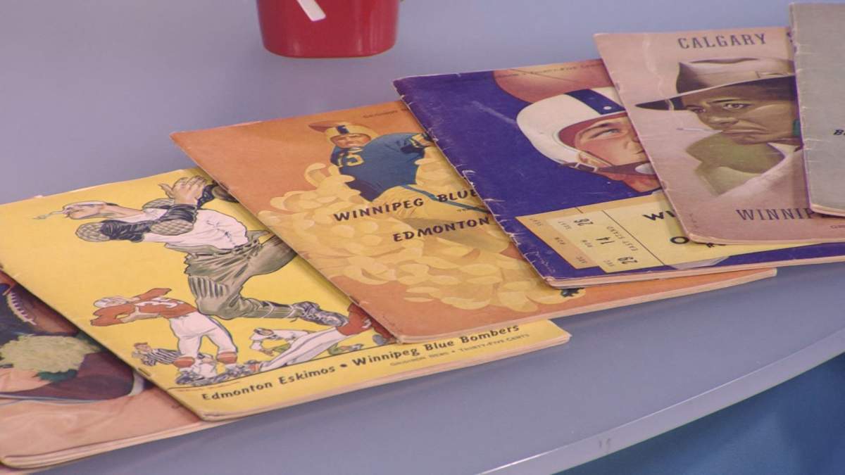 Memorabilia like these booklets will be on display during the Princess Auto Canadian Football Hall of Fame Roadshow.