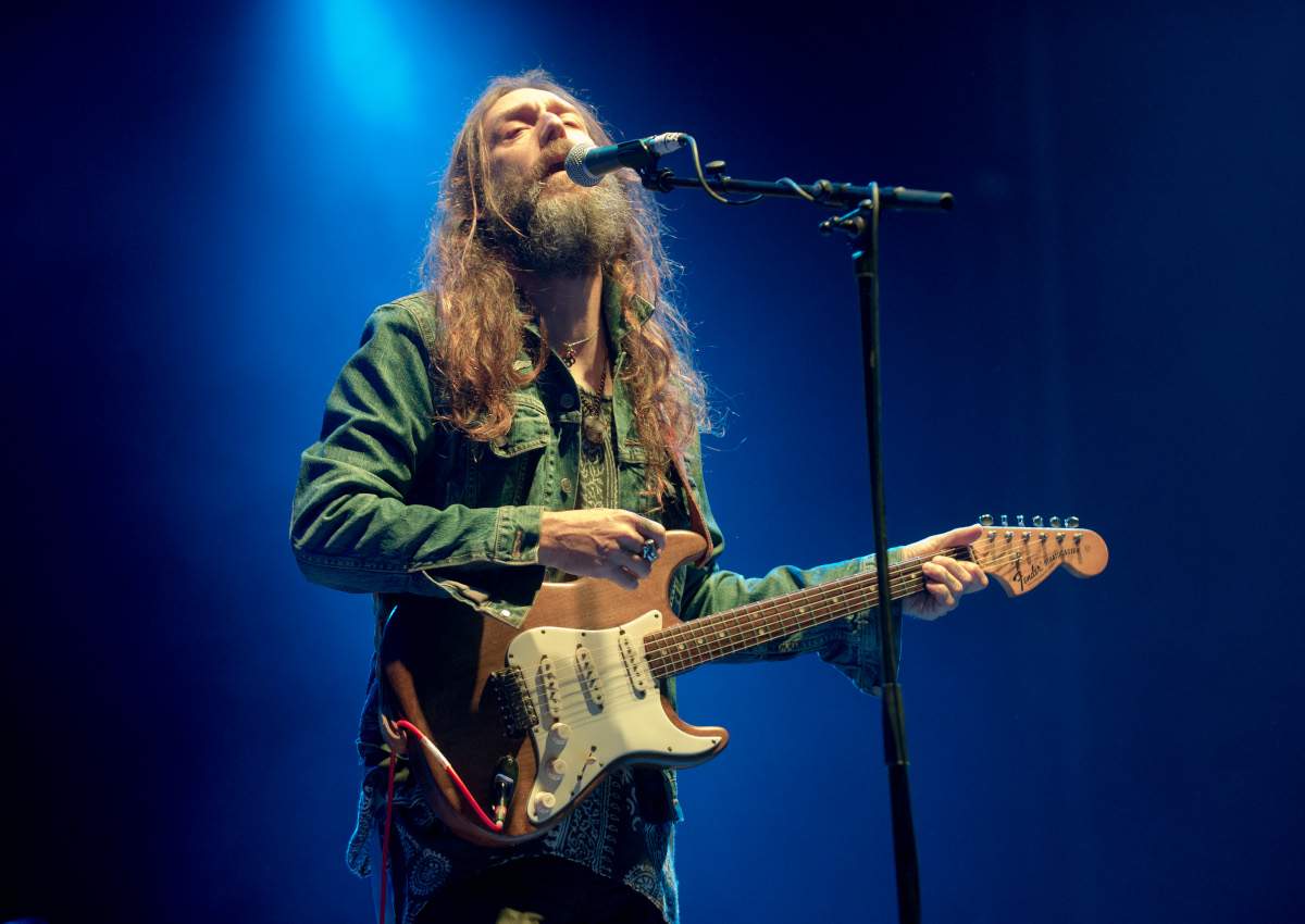 Chris Robinson of the Chris Robinson Brotherhood performs on stage during Azkena Rock Festival at Mendizabala on June 22 in Vitoria-Gasteiz, Spain.