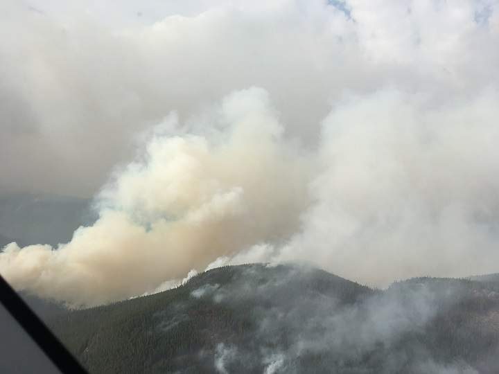 The Cool Creek wildfire is still listed as being out of control.