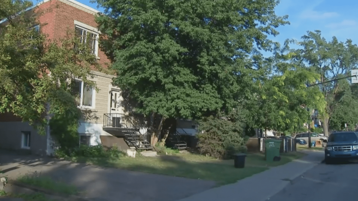 A home in Montreal North where a dog was being cared for before biting two siblings on Sunday, Aug. 19, 2018.