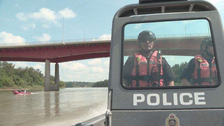 The Edmonton Police Service Marine Unit is patrolling the North Saskatchewan River this weekend.