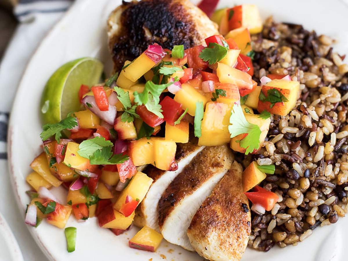 Foodie Friday: Glazed free range chicken breast with peach salsa - image