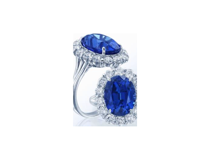 An image of an 8 carat diamond tanzanite center stone (Lady Di style) diamonds valued at $20,000.
