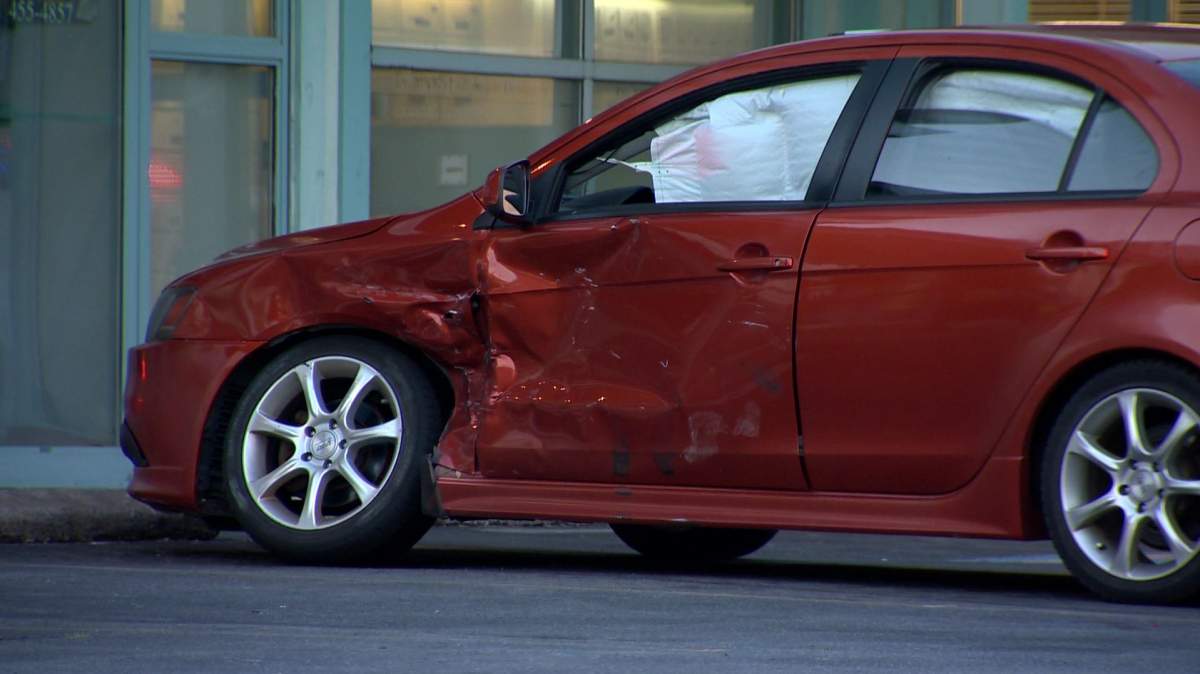 Halifax Regional Police said  this car, pictured in Halifax, was driven by a man later arrested by police on August 1, 2018.