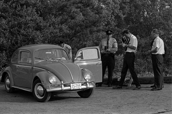 London police investigate the murder of Helga Beer on Aug. 6, 1968.