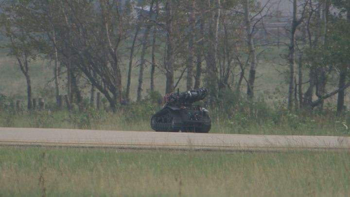 Mounties were called to investigate a suspicious item found in a ditch along Highway 14 near Range Road 225 in Strathcona County on Tuesday.
