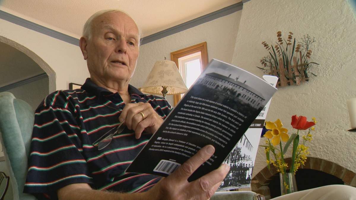 Doug Stewart reads from his book, “The Regina Indian Industrial School (1891-1910): Historical Overview and Chronological Narrative”.
