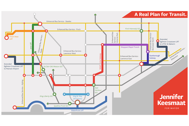 Jennifer Keesmaat revealed her plan for Toronto transit on Thursday, Aug. 30.