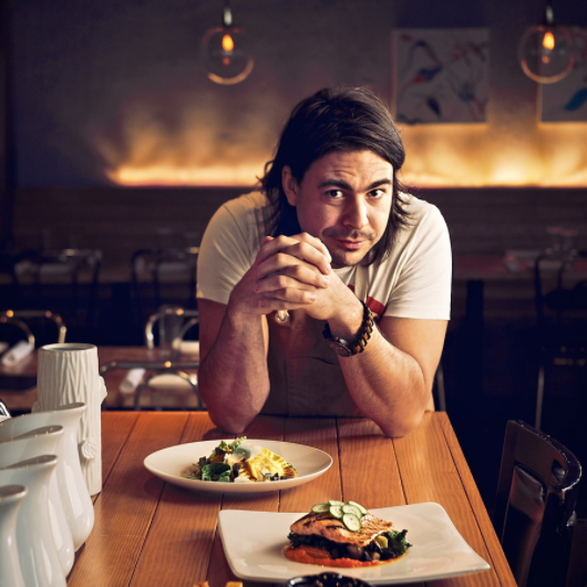 Mandel Hitzer, one of the chefs at Raw:Wasagaming.