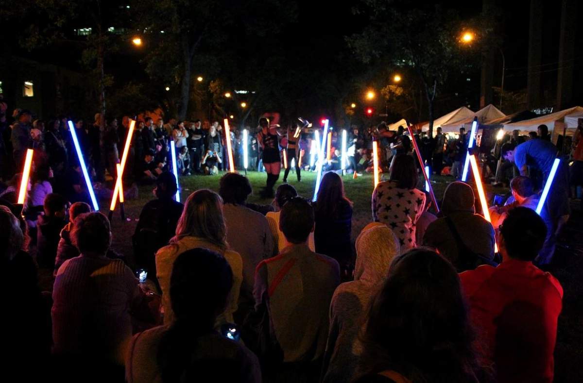 People dance at ManyFest in 2015.