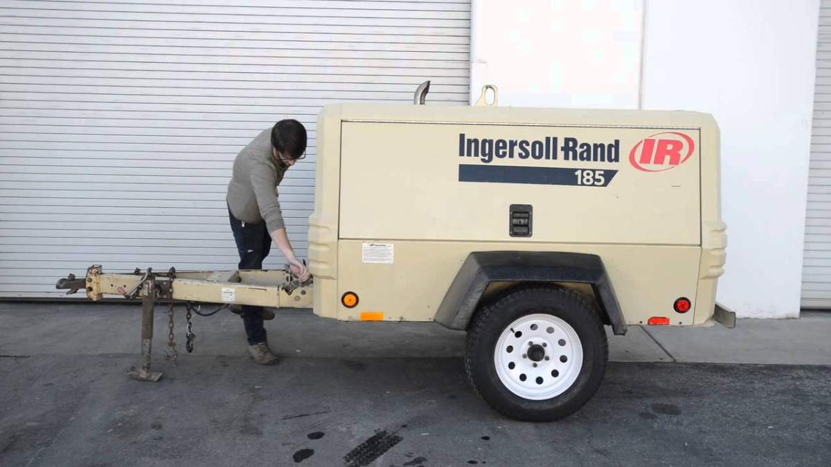 Ingersoll Rand P185 Air Compressor stolen in Caledonia. 