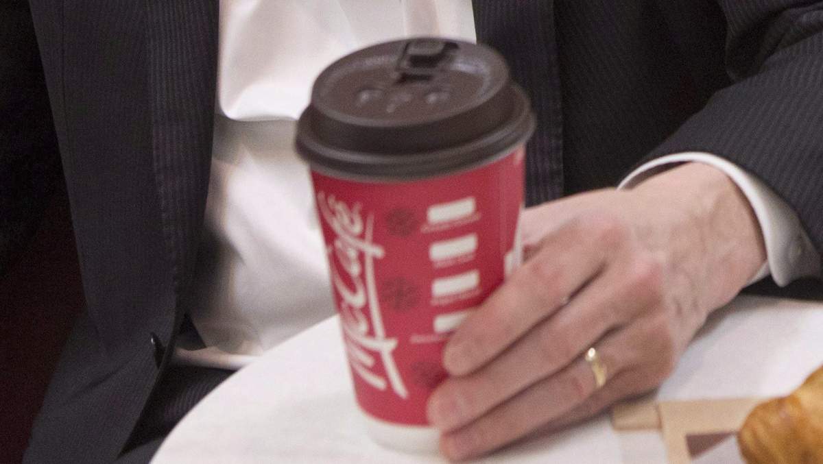 A McDonald’s McCafe coffee is shown in this file photo from December 8, 2015.