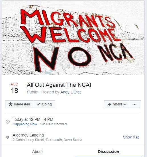 A counter-protest to the NCA’s “Canadians First Rally” is gaining interest.