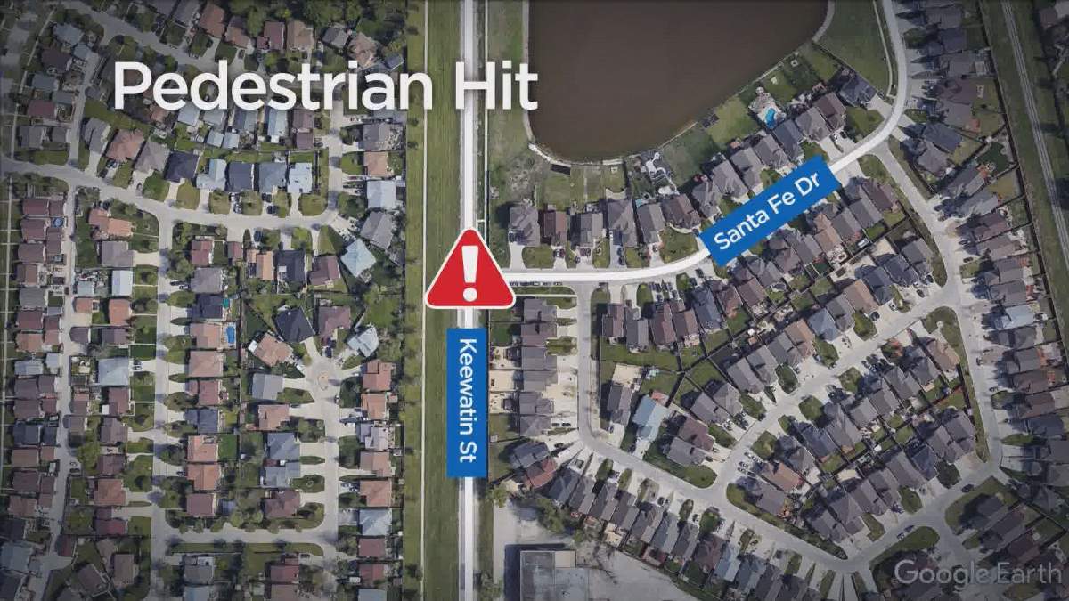 Two pedestrians hit while crossing the street. 