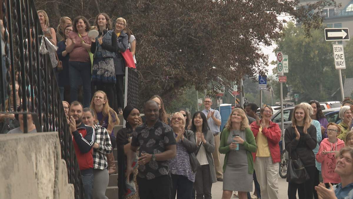 Hillhurst United Church raised a Pride flag on Sunday to show its support for LGBTQ community.