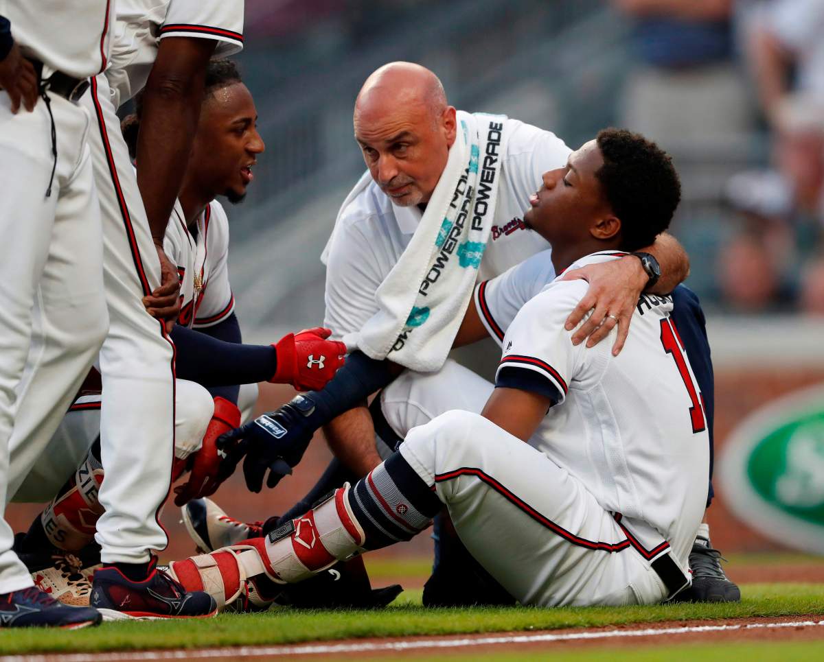 Benches cleared in Marlins-Braves baseball game on Wednesday.