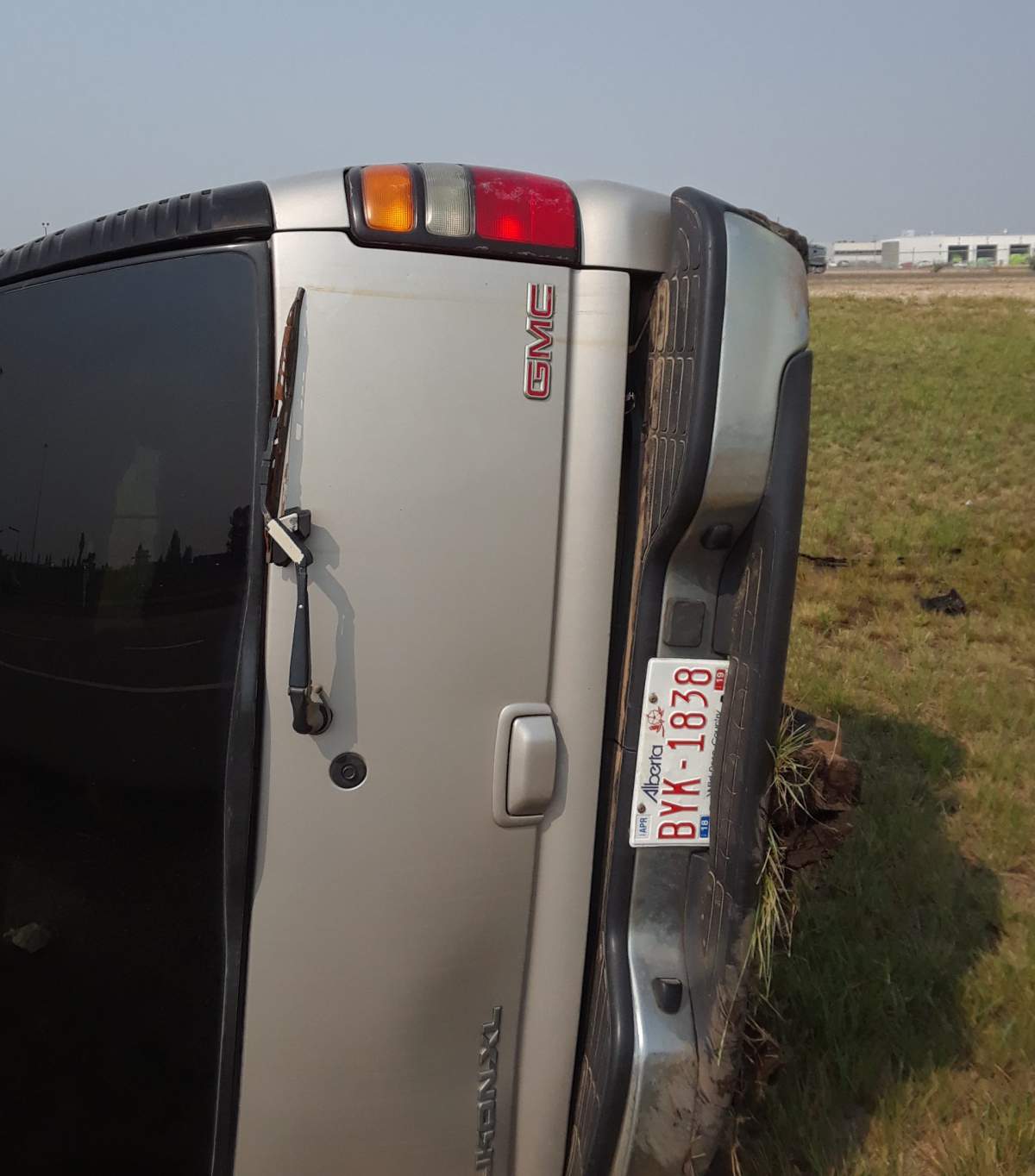 A teenage boy died after a stolen SUV fleeing from Strathcona County RCMP crashed just east of Edmonton on Sherwood Park Freeway on Tuesday, Aug. 14, 2018.