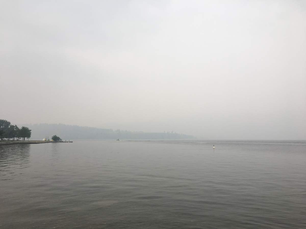 The Okanagan Valley remains under a special air quality statement because of wildfire smoke.