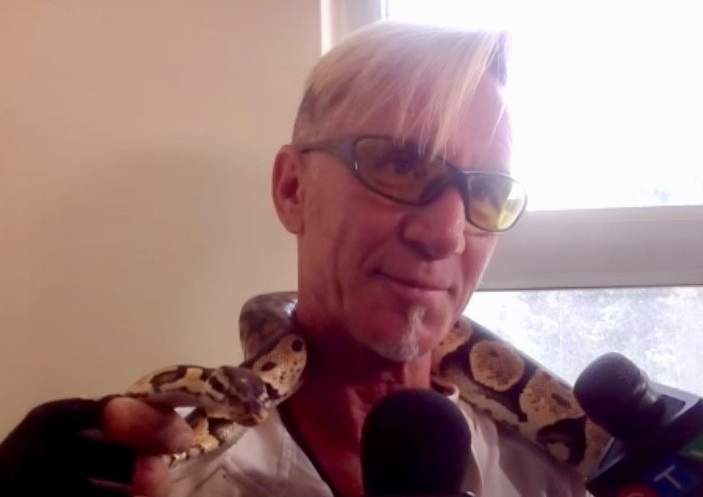 Self-proclaimed “Snake Man”